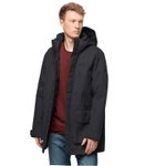 Jack Wolfskin Parka Fierce Wind (wasser- und winddicht, aus recycelte Materialien) schwarz Herren